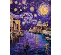 Diamond Painting Adulte Ciel Étoilé Diamant Painting 90x120 cm Bateau Peinture Diamant Adulte et Enfant DIY 5D Broderie Diamond Complet Kit Point de Croix Cristal Artisanat Murale Décoration G0-548