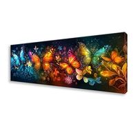 Diamond Painting Adulte Coloré Peinture Diamant Papillon Broderie Diamant Kit Complet, Diamond Painting Grand Format 70x210 cm, DIY 5D Cristal Broderie Point de Croix Art pour Decoration Maison W0-308