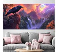 Diamond Painting Adulte Corbeau Grand Diamond Painting 100x300cm,2026 Nouveau DIY Crystal Art Automne 5D Full Dril Rhinestone Canvas Broderie Cross Stitch Peinture Diamant Beginner Décoration O-544G