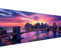 Diamond Painting Adulte Coucher De Soleil Diamond Painting Adulte Ville 5D Broderie Diamants DIY Débutant Art Set Loisir Creatif Pour Chambre Décoration Murale Maison Kind Femme Cadeau 30x60cm YZ-336