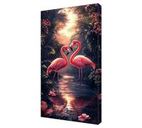 Diamond Painting Adulte, Coucher soleil Grue à couronne rouge Grande 35x70cm Diamond Painting Accessoires, DIY Enfant Cristal Art Artisanat Set, Loisirs Créatifs Adultes, Décoratio D'intérieur J-784