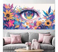 Diamond Painting Adulte Couleur Grand Diamond Painting 100x300cm,2026 Nouveau DIY Crystal Art Œil 5D Full Dril Rhinestone Canvas Broderie Cross Stitch Peinture Diamant pour Beginner Décoration O-202G