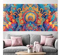 Diamond Painting Adulte Couleur Grand Diamond Painting 100x300cm,2026 Nouveau DIY Crystal Art Mandala 5D Full Dril Rhinestone Canvas Broderie Cross Stitch Peinture Diamant Beginner Décoration O-240G