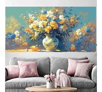 Diamond Painting Adulte Couleur Grand Diamond Painting 50x150cm,2026 Nouveau DIY Crystal Art Fleur 5D Full Dril Rhinestone Canvas Broderie Cross Stitch Peinture Diamant pour Beginner Décoration O-434G