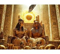 Diamond Painting Adulte,Diamant Painting Images Ronde Diamond Peinture Diamant Adulte, Les Dieux Solaires Égyptiens Cléopâtre 5D DIY Broderie Diamant kit Complet Cristal Débutant Art 50x70cm L0Y-1148