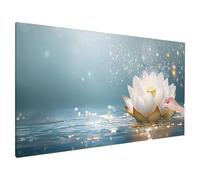 Diamond Painting Adulte, Diamond Painting Fleur, DIY Peinture Diamant Adulte Water Lily Motif avec Square Drill Toile 230x90cm, Point de Croix Activite Manuelle Kit pour Decoration Chambre, X-55