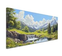 Diamond Painting Adulte, Diamond Painting Nature 60x120 cm Grand Peinture Diamant Images Paysage DIY Loisirs Créatifs Adultes Enfant Broderie Diamant Kit Complet, pour Décoration Cadeaux c-1128