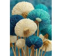 Diamond Painting Adulte, Diamond Painting Pissenlit Broderie Diamant Usine Peinture Diamant Loisirs Créatifs Adultes 5D DIY Full Rond Drill Mosaique Kit pour Decoration Murale 30x40 cm -wyl2506EV