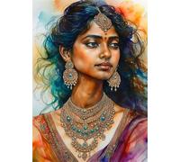 Diamond Painting Adulte Enfant Egypte Peinture Diamant Painting Femme DIY 5D Broderie Diamant Kit Complet, Strass Point de Croix Loisirs Créatifs Adultes pour Décoration Murale Cadeau 50x70 cm X4-1426