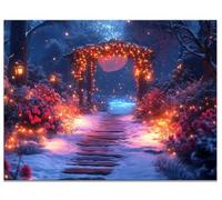 Diamond Painting Adulte Fantaisie, 5D Diamond Painting Paysage Kit Broderie Diamant Complet Kit 90x120cm Peinture Diamant Adulte Débutants DIY Point de Croix Cristal Art pour Decoration Chambre Y9-106