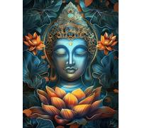 Diamond Painting Adulte Fantastique Diamant Painting 100x130 cm Fleur Lotus Peinture Diamant Adulte et Enfant 5D Broderie Diamond Complet Kit Point de Croix Cristal Artisanat Murale Décoration G0-448