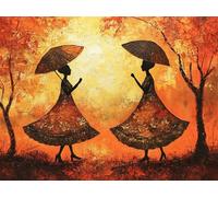 Diamond Painting Adulte Femme 5D Diamant Painting Kit Complet, DIY Ronde Full Drill Peinture Diamant Afrique avec Accessoires Débutant Strass Broderie Art pour Decoration Murale Maison 90x120 cm G-925