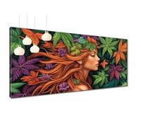 Diamond Painting Adulte Femme Diamant Painting Feuilles, 5D Peinture Diamant Adulte, Diamond Art Kit DIY, Carré Full Drill Kit Broderie Point de Croix Pour Décoration Murale Maison 70x140 cm T3-801