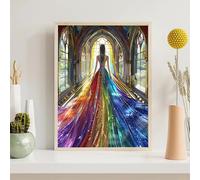 Diamond Painting Adulte Femme Diamond Painting Kit Adulte Jupe 5D DIY Peinture Diamant Ronde Artisanat Strass Broderie Point de Croix pour Décoration Murale Maison Cadeau 30x40cm PjY6455 I-K