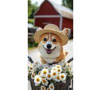 Diamond Painting Adulte Ferme - 5D Diamant Painting Chien, DIY Broderie Diamant Kit Complet, Canevas Diamant Paintings Débutant, Décoration Murale Chambre, Idée Cadeau Femme et Mamie 100x200cm 0u-366