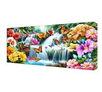 Diamond Painting Adulte, Fleur Papillon Grande 35x70cm Diamond Painting Accessoires, 5D DIY Enfant Diamant Cristal Art Broderie Artisanat Set, Loisirs Créatifs Adultes, Décoratio D'intérieur J-33