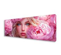 Diamond Painting Adulte Fleur Peinture Diamant Femme Broderie Diamant Kit Complet, Diamond Painting Grand Format 90x270 cm, DIY 5D Cristal Broderie Point de Croix Art pour Decoration Maison W0-298