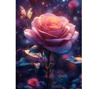 Diamond Painting Adulte Fleurs 80x100cm 5d Diamond Painting Enfant Full Drill Peinture Diamant Papillon Diy Crystal art Loisirs Créatifs Mit Vollständiges Werkzeug Pour Décoration Murale Cadeau T15