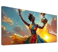 Diamond Painting Adulte Grand 140x60 cm Kit Broderie Diamant Afrique, Kit de Peinture Diamant Adulte Femme, Large Diamond Painting pour Loisirs Créatifs Adultes, Decoration Murale, Cadeaux, R-78