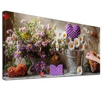 Diamond Painting Adulte Grand 40x90 cm Kit Broderie Diamant Fleur, Kit de Peinture Diamant Adulte Marguerite, Large Diamond Painting pour Loisirs Créatifs Adultes, Decoration Murale, Cadeaux, D-42