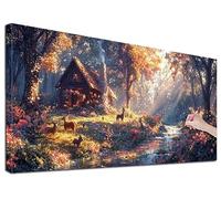Diamond Painting Adulte Grand 40x90 cm Kit Broderie Diamant Paysage, Kit de Peinture Diamant Adulte Animaux, Large Diamond Painting pour Loisirs Créatifs Adultes, Decoration Murale, Cadeaux, S-94