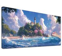 Diamond Painting Adulte Grand 40x90 cm Kit Broderie Diamant Phare, Kit de Peinture Diamant Adulte Paysage, Large Diamond Painting Kits pour Loisirs Créatifs Adultes, Decoration Murale, Cadeaux, Z-20