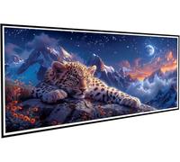 Diamond Painting Adulte Grand 50x100cm, 5D Bricolage Peinture Diamant Tigre Diamond-painting Loisirs Créatifs Enfant, Montagne Broderie Diamant Kit Complet Asccessoires, Décoration Intérieur J2-374