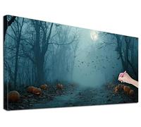 Diamond Painting Adulte Grand 80x180 cm Kit Broderie Diamant Peur, Kit de Peinture Diamant Adulte Halloween, Large Diamond Painting pour Loisirs Créatifs Adultes, Decoration Murale, Cadeaux, D-64