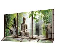 Diamond Painting Adulte Grand Format 100 x 40 cm, Diamond Painting Bambou Broderie Diamant Kit Complet, 5D DIY Peinture Diamant Zen Loisirs Créatifs Adultes, Murale Décoration Maison, Cadeau C-1219