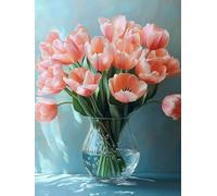 Diamond Painting Adulte Grand Format 100x135 cm, Vase Diamond Painting Planter Droderie Biamant 5D DIY Diamant Strass Point de Croix Cristal Loisirs Créatifs pour Decoration Murale, Cadeau -ly25082CD