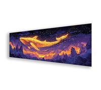 Diamond Painting Adulte Grand Format 100x300 cm, Peinture Diamant Dauphin Diamond Painting Animal Broderie Diamant Kit, 5D DIY Carré Strass Point de Croix Art pour Décoration Maison Cadeau K0-290