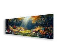 Diamond Painting Adulte Grand Format 100x300 cm, Peinture Diamant Fleur Diamond Painting Arbre Broderie Diamant Kit Complet, DIY Carré Strass Point de Croix Art pour Décoration Maison Cadeau K0-41