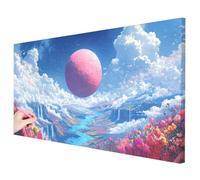 Diamond Painting Adulte Grand Format 100x50cm, Kit Diamant Painting Planète, DIY Peinture Diamant Adulte Automne Kit Complet, 5D Ronde Diamond Broderie Point de Croix Cadeau Femme Decor Maison -3212