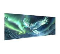 Diamond Painting Adulte Grand Format 120x60cm, 5D Diamond Painting Aurore Peinture Diamant Enfant Phénix Broderie Diamant Kit Complet Accessoires, Loisirs Créatifs Adultes, Decoration Chambre X2-106