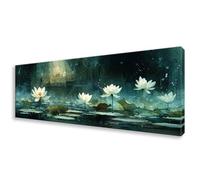Diamond Painting Adulte Grand Format 20x60 cm, DIY Diamond Painting Fleur Peinture Diamant Kit Complet, 5D Lotus Broderie Diamant Point de Croix Loisirs Créatifs Adulte pour Decoration Murale W0-479
