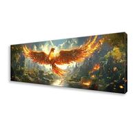 Diamond Painting Adulte Grand Format 20x60 cm, DIY Diamond Painting Phénix Peinture Diamant Kit Complet, 5D Animal Broderie Diamant Point de Croix Art pour Decoration Murale, Cadeau Femme W0-369