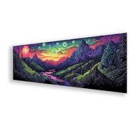 Diamond Painting Adulte Grand Format 30x90 cm, Peinture Diamant Montagne Diamond Painting Paysage Broderie Diamant Kit, 5D DIY Carré Strass Point de Croix Art pour Décoration Maison Cadeau K0-437