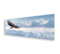 Diamond Painting Adulte Grand Format 40x120 cm, Peinture Diamant Aigle Diamond Painting Montagne Broderie Diamant Kit Complet, DIY Carré Strass Point de Croix Art pour Décoration Maison Cadeau K0-353
