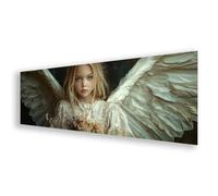 Diamond Painting Adulte Grand Format 40x120 cm, Peinture Diamant Ange Diamond Painting Fille Broderie Diamant Kit Complet, DIY Carré Strass Point de Croix Art pour Décoration Maison Cadeau K0-347