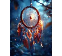 Diamond Painting Adulte Grand Format 40x50 cm, Attrape-RêVes Diamond Painting RêVe Droderie Biamant 5D DIY Diamant Strass Point de Croix Cristal Loisirs Créatifs pour Decoration Murale -ly2508267