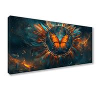 Diamond Painting Adulte Grand Format 45x90cm, Diamond Painting Papillon Peinture Diamant, 5D Attrape-rêves Broderie Diamant Kit Complet, DIY Cristal Point de Croix Art pour Decoration Murale Y0-219