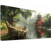 Diamond Painting Adulte Grand Format 50x100cm, 5D Diamond Painting RivièRe, DIY Activité Manuelle Adulte Architecture, Broderie Diamant Point de Croix Kit, Décoration Maison, Cadeau Femme 5-1957