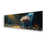 Diamond Painting Adulte Grand Format 50x150 cm, Peinture Diamant Fleur Diamond Painting Paysage Broderie Diamant Kit Complet, DIY Carré Strass Point de Croix Art pour Décoration Maison Cadeau K0-77