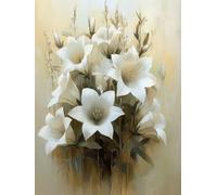 Diamond Painting Adulte Grand Format 50x70 cm, Fleur Diamond Painting Planter Droderie Biamant 5D DIY Diamant Strass Point de Croix Cristal Loisirs Créatifs pour Decoration Murale, Cadeau -ly250825P