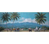 Diamond Painting Adulte Grand Format, 5D DIY Ambiance Tropicale Diamant Painting Kit Complet, Afrique Peinture Diamant Strass Point de Croix Artisanat pour Décoration Murale 200x100 cm -LR868