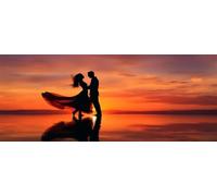 Diamond Painting Adulte Grand Format, 5D DIY Amoureux Diamant Painting Kit Complet, Coucher de Soleil Peinture Diamant Strass Point de Croix Artisanat pour Décoration Murale 200x100 cm -LR740