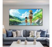 Diamond Painting Adulte Grand Format, 5D DIY Japon Diamant Painting Kit Complet, Dessin Animé Peinture Diamant Strass Point de Croix Broderie Peinture pour Décoration Murale 200x100 cm -LR772