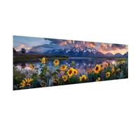 Diamond Painting Adulte Grand Format 60x20cm, Bricolage 5D Peinture Diamant Tournesol Broderie Diamant Lac Diamond-painting Activité Manuelle Adulte, Loisirs Créatifs Enfant, Decoration Chambre 2Y-40