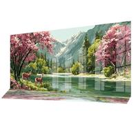 Diamond Painting Adulte Grand Format 70 X 40 cm, Diamond Painting Forêt Broderie Diamant Kit Complet, DIY Peinture Diamant Cerf Puzzle Loisirs Créatifs Adultes, Murale Décoration Maison, Cadeau C-1029