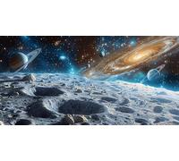 Diamond Painting Adulte Grand Format 70x140cm, 5D Bricolage Diamant Painting Planète Broderie Diamant Kit Complet, Ciel étoilé Peinture Diamants Loisirs Créatifs Adultes, Décoration Chambre J2-5537